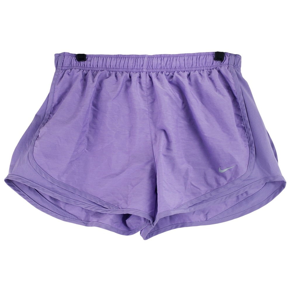 Nike Dri-FIT Running Shorts Womens L Purple Athletic Sporty Gym Workout